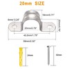 Bolatus 20 x 20 mm pipe clamp, stainless steel mounting