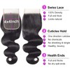 Closure Human Hair 4x4 Lace Frontal Closure Real Hair 100%