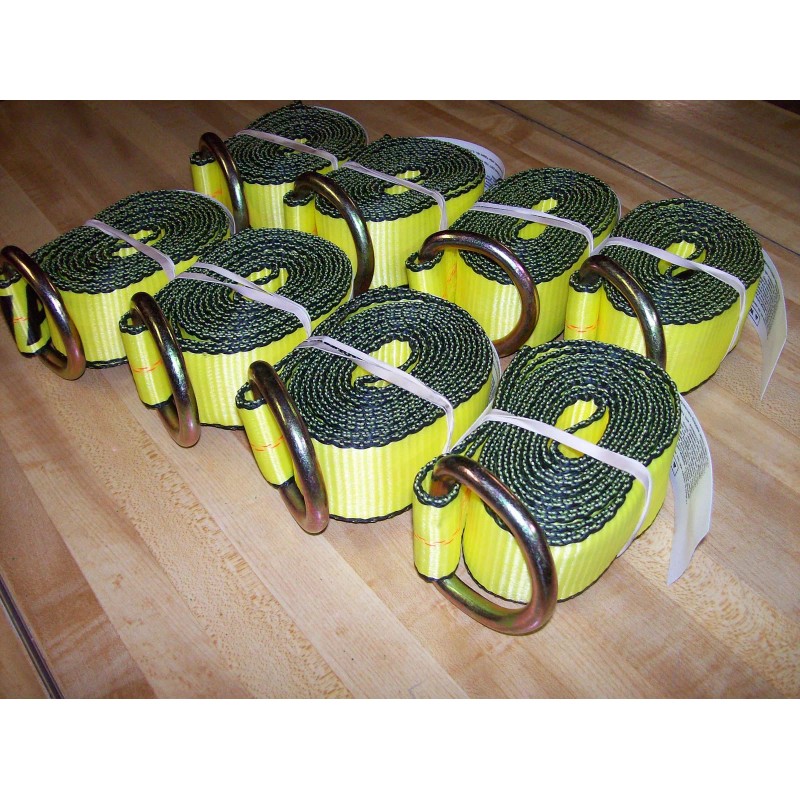 B/A 8 New Rollback O-Ring Lasso Straps 8' Long Wheel