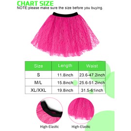 Vabean 19 Pcs 80s Costume Set T Shirt Leggings Tutu Skirt Headband Necklace Bracelets Earrings Gloves Leg Warmers for Women (Green Leggings,3X-Large)
