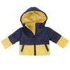 Sophia's Quilted Two-Tone Jacket with Hood, Zipper and Pockets for
