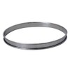 De Buyer Stainless Steel Round Tart Ring with Perforated Rounded-Off