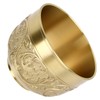 Brass Tea Cup Exquisite Embossed Patterns Retro European Small Coffee