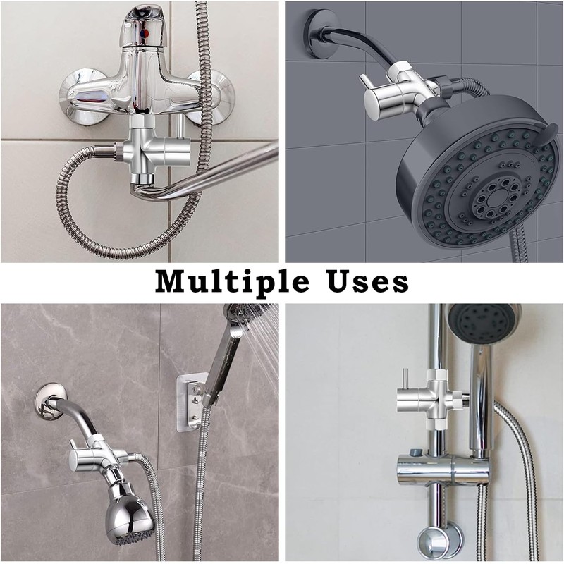 1 Piece 3 Way Valve Diverter Valve Diverter for Shower