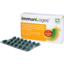 immunLoges® 60 Capsules Dietary Supplement with the Unique Natural Substances Spirimmun® and Betox-93® as well as Immune-Relevant Micronutrients