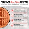 Gourmia Belgian Waffle Maker, Nonstick, Adjustable Browning Control, Cool Touch