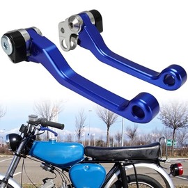 Motorcycle Clutch Lever Brake Lever Motorcycle Clutch Lever Brake Handle CNC Aluminium for Simson S51 Schwalbe S50 S70 Moped Blue