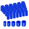 sourcing map 25pcs Round Rubber End Caps 6mm 9mm 12mm