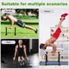 Dolibest Push-Up Bar, 12'' High Parallettes Bars with 8 Rubber
