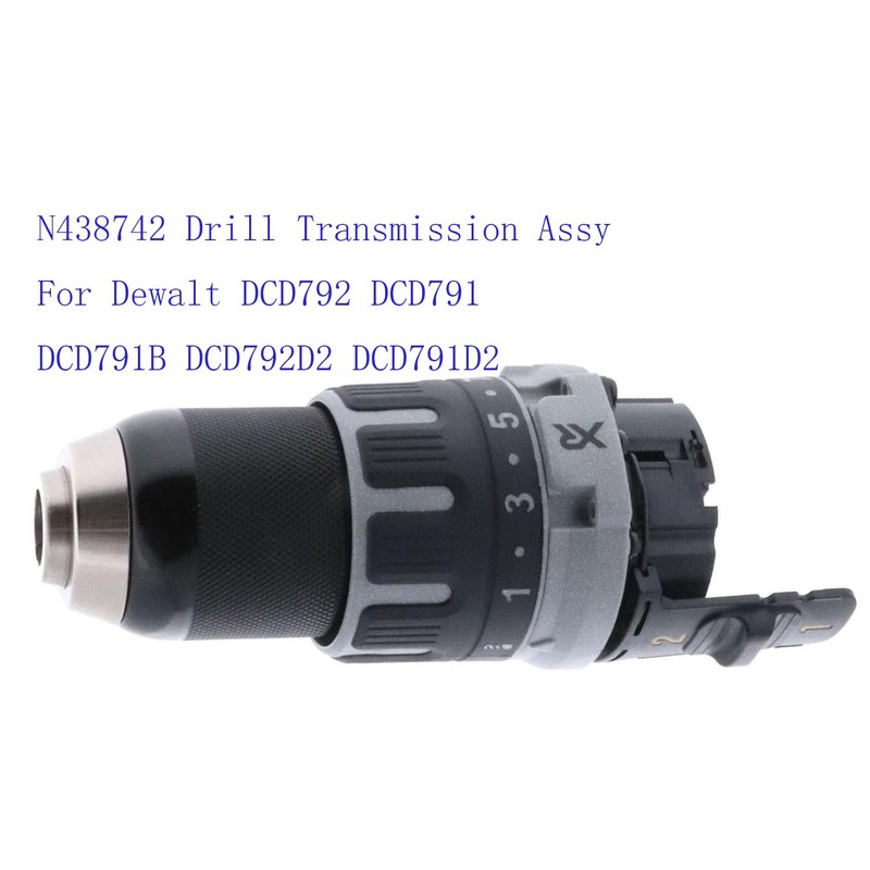 N438742 Drill Transmission Assy For Dewalt DCD792 DCD791 DCD791B DCD792D2