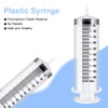 OFFCUP Large Syringe 500 ml, Plastic Syringe with 2 Hoses