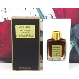 Beneash Cosmetics Wild Musk Bath & Body Perfumed Oil 0.5 FL. OZ.