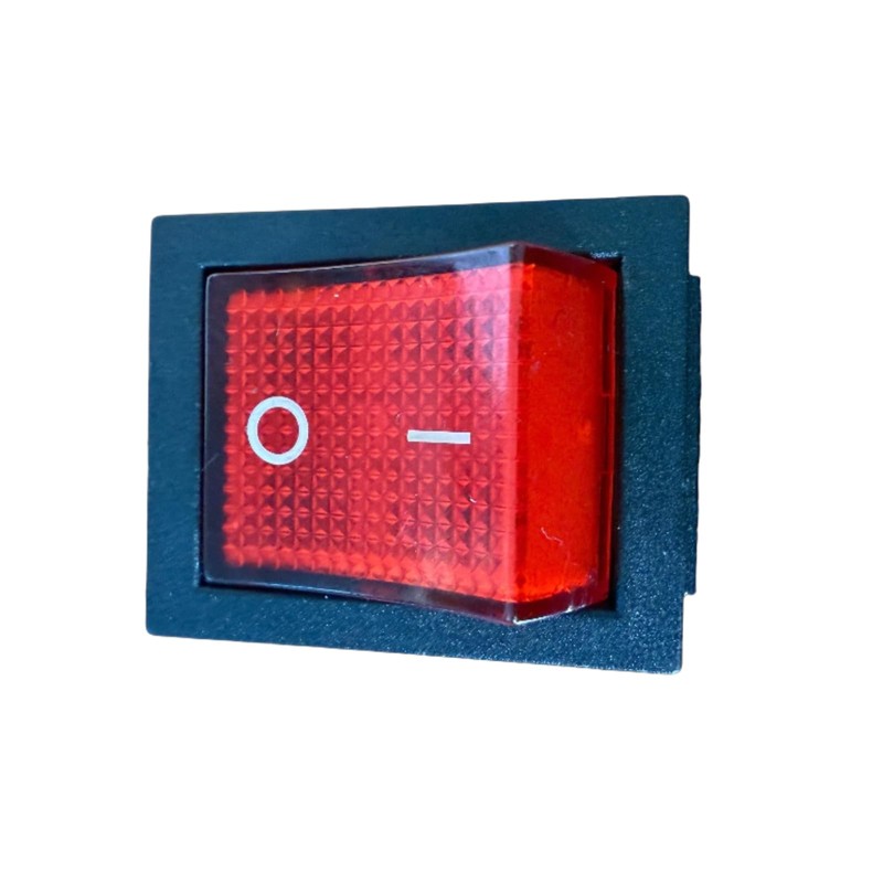 Heavy-Duty DPST Toggle Switch with Red LED Indicator | 30A
