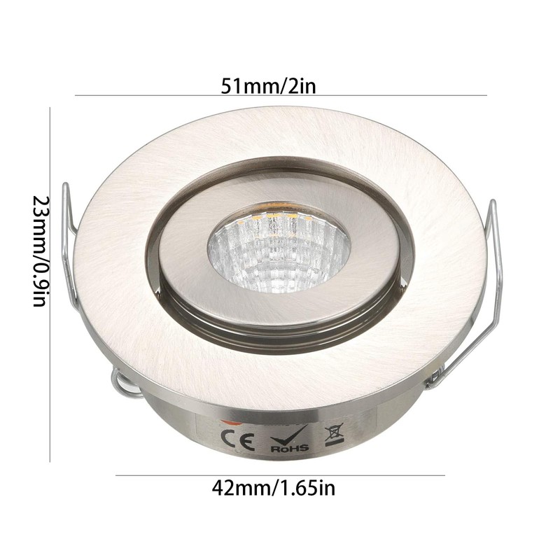 JOYINLED 1 Pack 3 W COB LED Mini Spotlight, Recessed