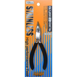 Three Hand (Three Hand) Stainless Mini Tip for Round Needle Nose Pliers 125 mm 200610
