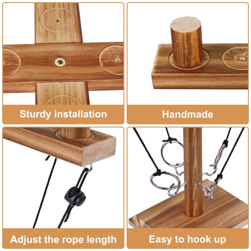 RNHDLY Ring Toss Hook and Ring Indoor, Toss Hook and