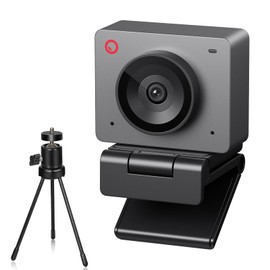 OBSBOT Meet SE 1080P 100FPS Webcam for PC, USB Webcam with AI Tracking, Microphone, Tripod, Staggered HDR, Beauty Mode, Plug & Play Streaming Camera for Laptop/Desktop, Conferences, Grey
