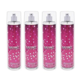 *PACK OF 4* ELECTRIFY by Paris Hilton for Women Body Fragrance Mist Spray 8.0 oz