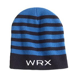 Subaru Logo WRX Striped Knit Beanie Cap Hat Ascent Forester WRX Sti Legacy Outback Impreza Crosstrek BRZ Solterra Black
