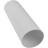 100mm Round Plastic Straight Duct - 30cm Long Duct -
