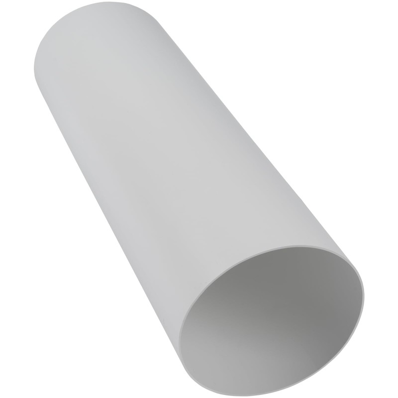 100mm Round Plastic Straight Duct - 30cm Long Duct -