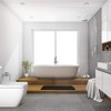 sourcing map Memory Foam Bath Mat, Soft Bathroom Floor Mats,