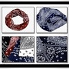White Fang CA040 Knit Hat, Paisley Pattern, Knit Cap, 2-Way