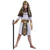 SEA HARE Children's Costume for Boys White Egyptian Pharaoh (S: