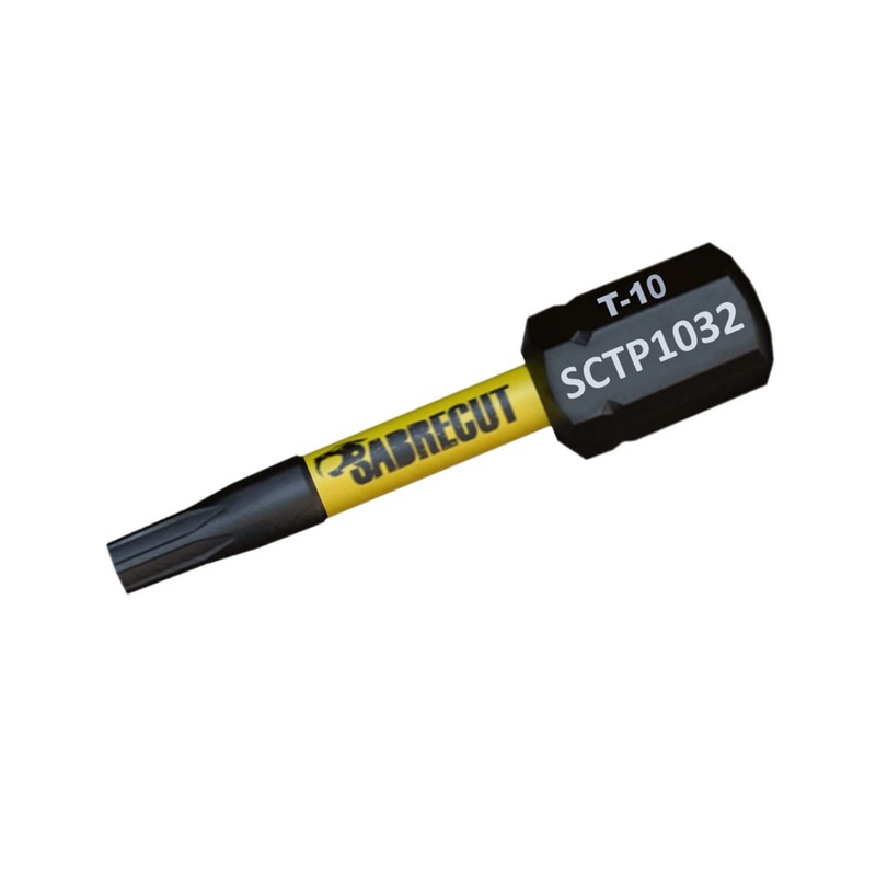 5 x SabreCut SCTP1032_5 32mm T10 TX10 Torx Tamper Proof
