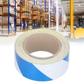 Reflective Tape, Flagging Tape, Reflective Stickers, Reflective Safety Warning Tape, 5cmx30m Reflective Safety Warning Tape Blue White Striped Hazard Marking Tape Safety Strips