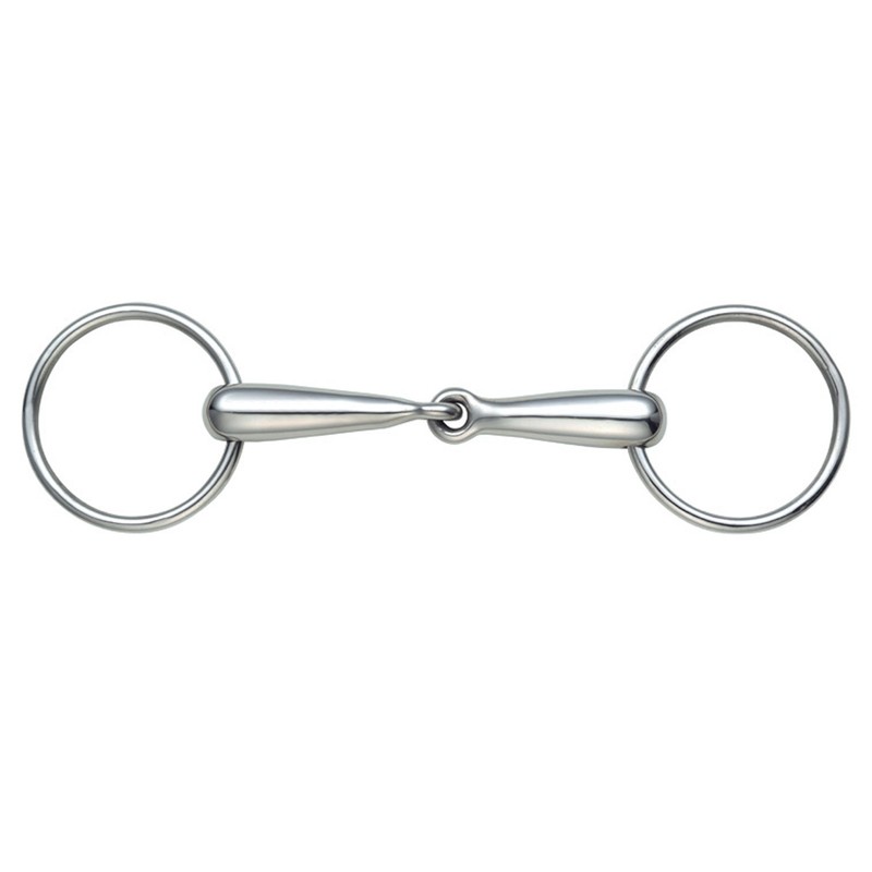 Shires Equestrian - Hollow Mouth Loose Ring Snaffle - S/steel