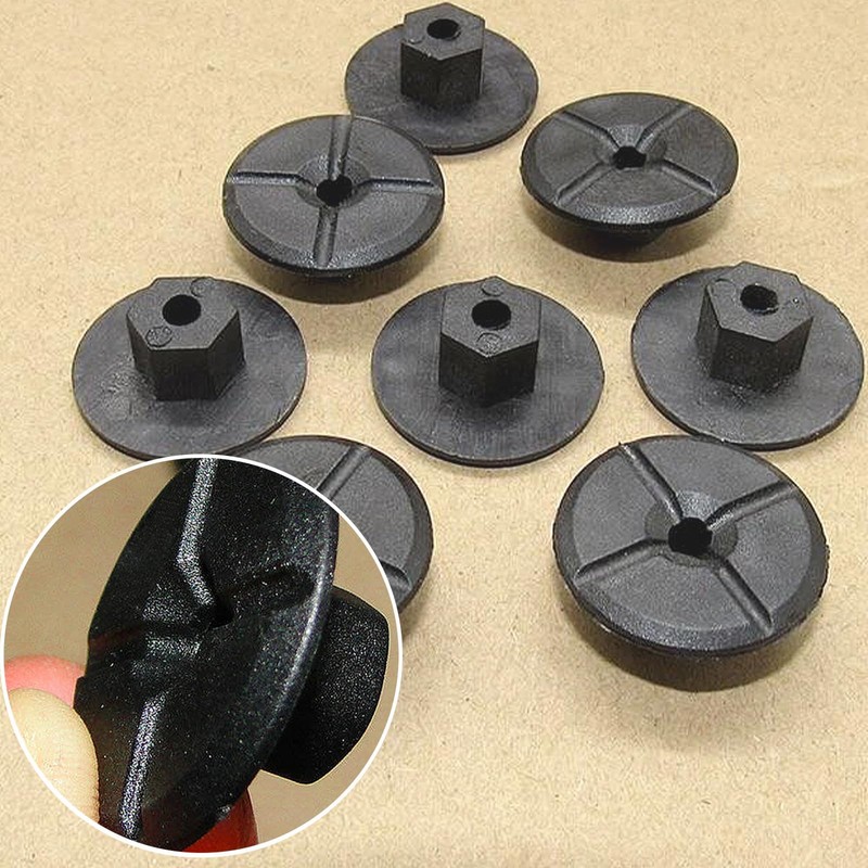 ANBOO Pack of 50 4 mm Plastic Nuts Without Thread