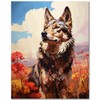 Dog Paint by Numbers Kit for Adults, Beautiful Animal Dog