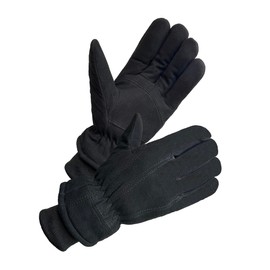 SKYDEER Insulated Winter Gloves, Full Genuine Deerskin Suede Leather, Windproof & Warm Lining for Men & Women Cold Weather Work, Outdoor Sports & Activities (SD8655T/M)