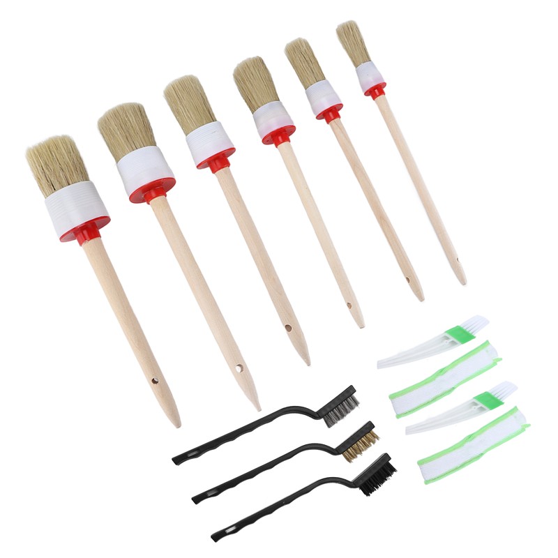 13PCS/Set Car Cleaning Detailing Brush Set Reusable Flexible for Washing