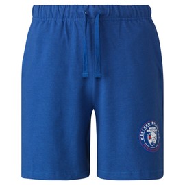 Western Bulldogs AFL Footy Boys Junior Youths Kids Cotton Logo Shorts size 10