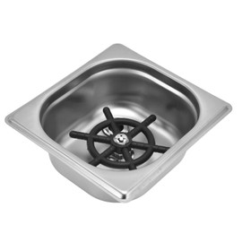 Glass Rinser, Square Stainless Steel Automatic Cup Washer Cleaner Quick Rinser Kitchen Sink Accessories for Bar Pub Restaurant Coffee Shop Hotel Silver