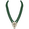 Aheli Crystal Pearl Long Collar con pendientes de caída Conjunto