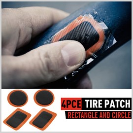 13-Piece Bike Puncture Repair Kit, Bicycle Tire Repair Tube Patch Glue Hand Lever Valve Caps Fix Tool Set