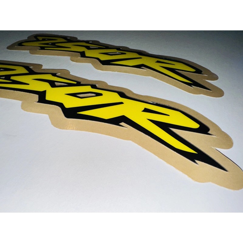 HONDA CR250 SWINGARM THICK 21 mil GLOSS DECALS GRAPHICS VINTAGE