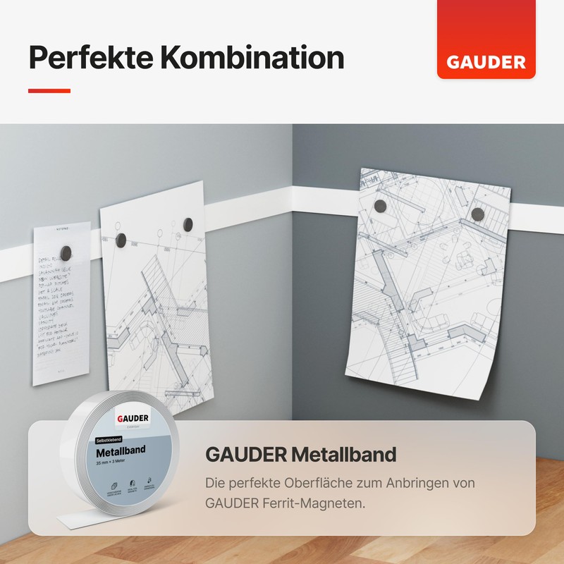GAUDER Magnets for Magnetic Board (12 mm x 5 mm)