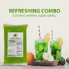 Soeos Green Apple Coconut Jelly Strips, 2.2 lbs (1 Kg)