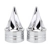 Unbranded Chrome Front Axle Nut Covers For Harley Road King