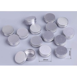 Pack of 15 Sets G Cosmetic for Refill Bottle Aluminum Portion Control Container Cream Case Refill Containers for Mobile