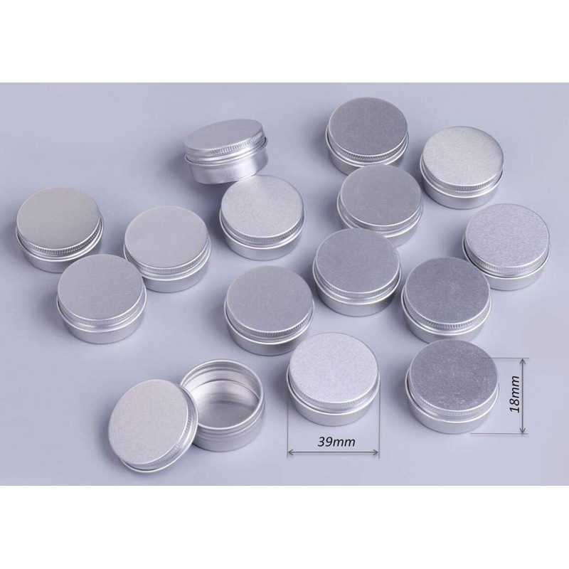 Pack of 15 Sets G Cosmetic for Refill Bottle Aluminum