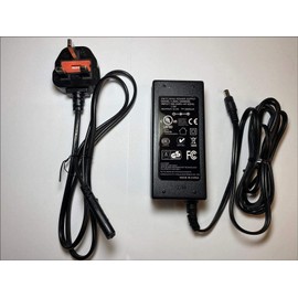 DIXIETREE 12V 5A Desktop AC-DC Switching Adaptor Power Supply with UK Plug Lead