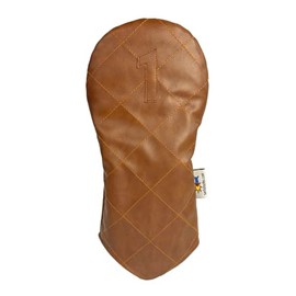 Brown Quilted Sunfish Leather Driver Golf Club Headcover