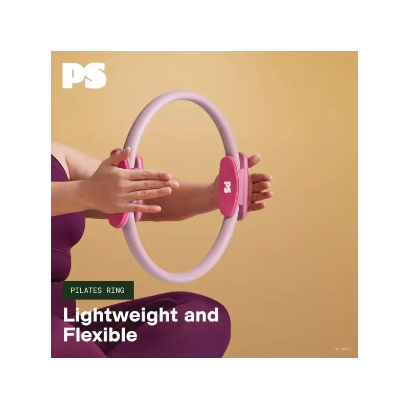 Popsu 팝수가 필라테스 링 15인치 로즈 핑크/베리 1파운드 저항력 톤