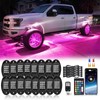 16Pods Segmented RGB LED Rock Lights Kit with APP/RF Remote