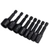 HaoTrade 8Pcs Hex Shank Tap Socket, Tap Socket Wrench Set,